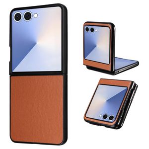 Samsung Galaxy Z Flip7 5G cover i PU-læder - Brun