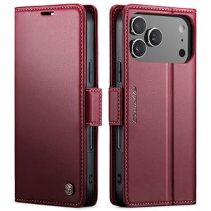 CASEME iPhone 17 Pro Max Etui med Kortspor - Rød