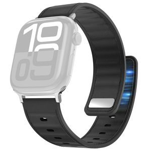 AHASTYLE BO06 Apple Watch 42/41/40/38mm Klockarmband i Läder - Svart