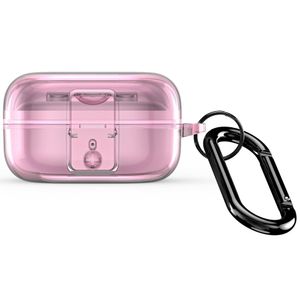 DUX DUCIS Samsung Galaxy Buds4/Buds4 Pro Kuori Metallikarabiini - Läpinäkyvä pinkki