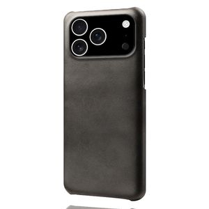 iPhone 18 Pro/17 Pro Deksel i PU-skinn - Svart