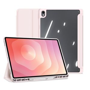 DUX DUCIS Samsung Galaxy Tab S12 Plus Tri-fold stativfodral - Ljusrosa