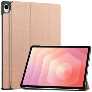 Samsung Galaxy Tab S12 Plus Slimmat Tri-fold stativfodral - Roséguld