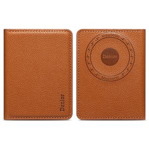 DENIOR MagSafe Wallet Magnetisk Kortholder for Mobiltelefon - Brun
