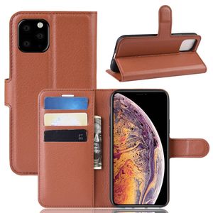iPhone 11 Pro Max Kotelo Jalusta - Ruskea