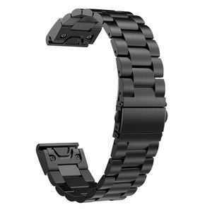 Garmin Fenix 5X Stainless Steel Watch Strap - Black