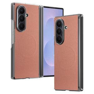 Samsung Galaxy Z Fold8 Ultra MagSafe Kuori PU-nahkaa - Ruskea