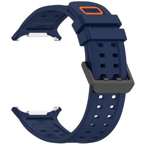 Samsung Galaxy Watch Ultra/Ultra2 silikon klokkerem med dobbeltstiftspenne - Mørkblå