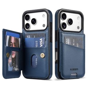 N.BEKUS iPhone 18 Pro Max/17 Pro Max Lompakkokuori RFID-suojauksella - Sininen