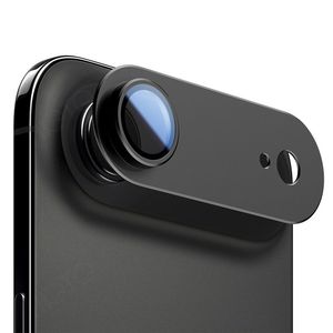 iPhone Air alumiiniseos ja karkaistusta lasista valmistettu linssisuoja - musta