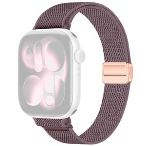 Apple Watch 42/41/40/38mm Smalt Klockarmband i Nylon - Lila