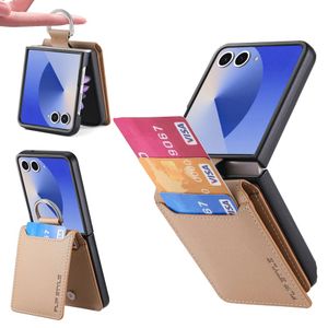 Samsung Galaxy Z Flip7 5G Skal med ringhållare - Beige