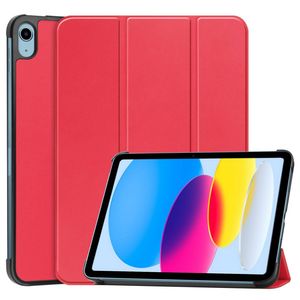 iPad A16 11" 2025/10.9" 2024 Tri-fold flip cover i kunstlæder - Rød