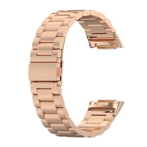 Fitbit Charge 6/5 Klokkereim i rustfritt stål - Rosegull
