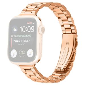 Apple Watch 42/41/40/38mm Klockarmband i rostfritt stål - Roséguld