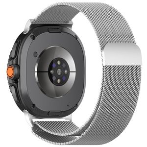 Samsung Galaxy Watch9 Milanesisk magnetisk klokkerem i rustfritt stål - Sølv