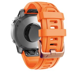 Garmin Fenix 7S/6S/5S/Instict 2 etc. Silicone Watch Strap - Orange