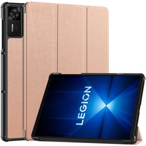 Lenovo Legion Y700 Gen 4 Etui Støtsikker Tri-Fold PU-lær - Rose gull