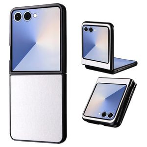 Samsung Galaxy Z Flip7 5G cover i PU-læder - Hvid