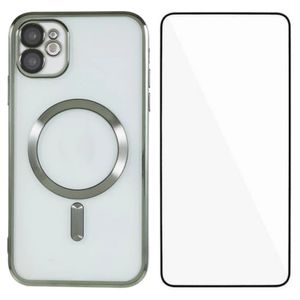 iPhone 11 Magneettinen Kuori & Näytönsuoja – Vihreä