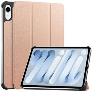 iPad Mini (2026) Tri-fold kotelo PU-nahkaa - Ruusukulta