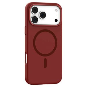 MUTURAL iPhone 18 Pro Max/17 Pro Max MagSafe kuori silikonista - Punainen