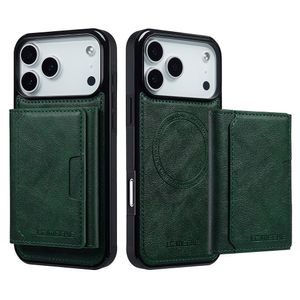 LC.IMEEKE iPhone 17 Pro Max MagSafe cover med pung - Grøn