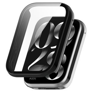 Xiaomi Smart Band 10 Pro -kotelo karkaistulla lasisella näytönsuojalla - musta