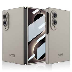 GKK Samsung Galaxy Z Fold8 Deksel med Herdet Glassbeskytter - Titan Grå