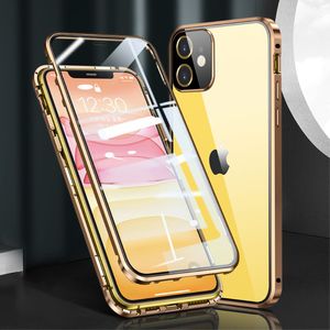 iPhone 12 Mini Case + Built-in Screen Protector - Gold