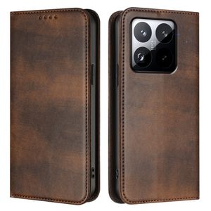 Xiaomi 15T Wallet Cover with RFID Blocking - Brown