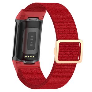 Fitbit Charge 6/5 Kellonranneke, Nylon - punainen