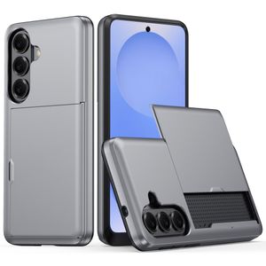 AMORUS Samsung Galaxy S26/S26 Pro Plånboksskal Korthållare - Grå