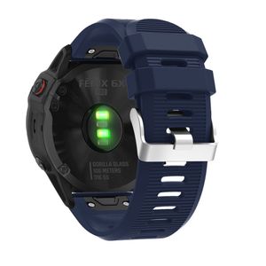 Garmin Fenix 7X/6X/5X etc. Urrem med Metalspænde - Mørkeblå