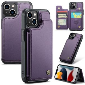 CASEME iPhone 13 Wallet Case RFID Blocking - Purple