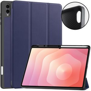 Samsung Galaxy Tab S12 Ultra/S11 Ultra Tri-fold stativfodral - Mörkblå