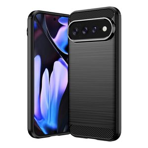 Google Pixel 11 Pro XL TPU deksel i karbonfibertekstur - Svart