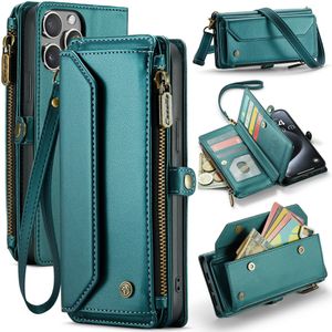 CASEME iPhone 15 Pro Max Cover with 10 Card Slots - Green