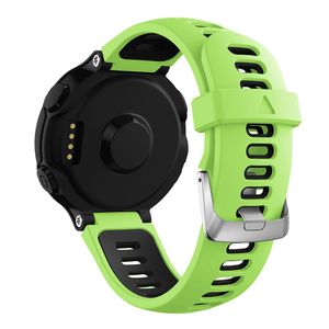 Garmin Forerunner 735XT/220/230/235/620/630 Silikon Klokkereim - Svart/Grønn