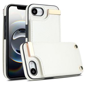 iPhone 16e Case with Card Holder - White