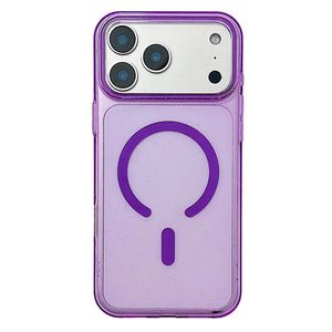 Glitter iPhone 18 Pro Max/17 Pro Max MagSafe-deksel – lilla