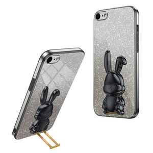 iPhone 6/7/8/SE 2020/2022 Skal med Stativ - Svart