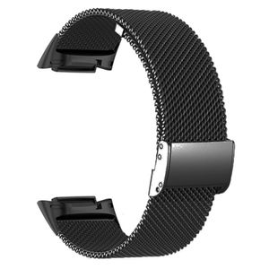 Fitbit Charge 6/5 Klokkereim i metall - Svart