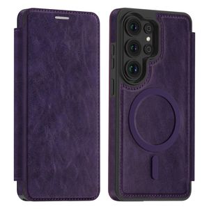 Samsung Galaxy S26 Ultra MagSafe Lompakkokotelo - Tummanvioletti