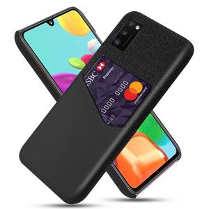 KSQ Samsung Galaxy A41 Cover med Kortplads - Sort