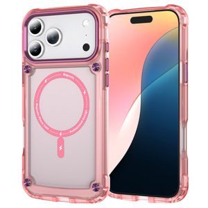 iPhone 17 Pro MagSafe-yhteensopiva Kuori - läpinäkyvä pinkki