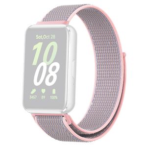 Samsung Galaxy Fit3 Flätat Klockarmband i Nylon - Rosa