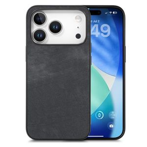 iPhone 18 Pro Max/17 Pro Max Kuori PU-nahkaa - Musta