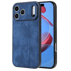 iPhone 18 Pro/17 Pro Skal PU-läder TPU - Blå