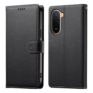 Xiaomi Poco C85x 5G/Redmi A7 Pro Plånboksfodral PU-läder - Svart